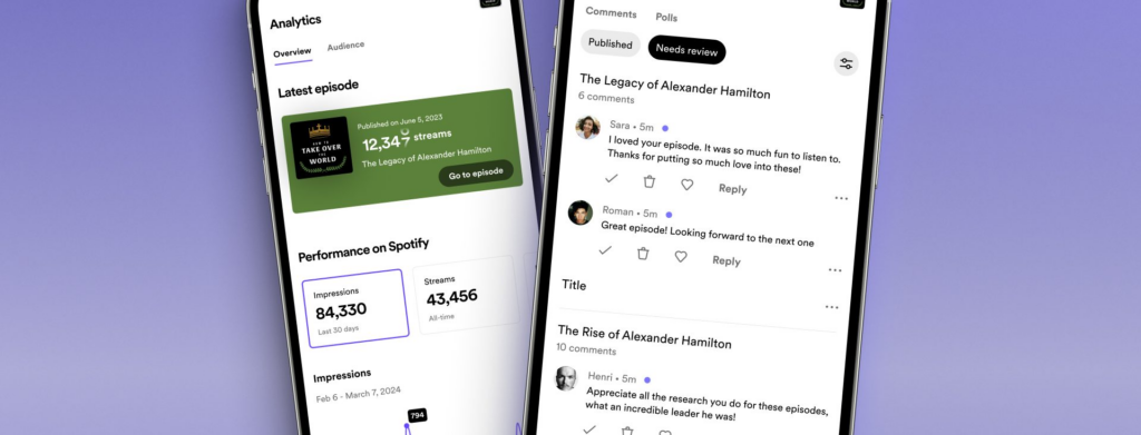 Spotify Podcast Comments